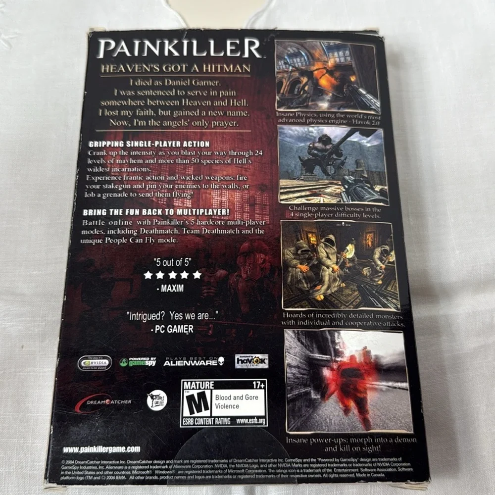 Painkiller Heaven's Got a Hitman PC Game Battle Action Monsters Mature Rating